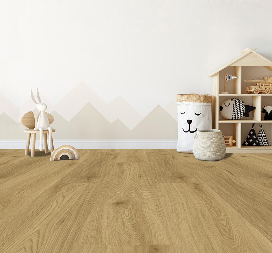 Click-Vinyl CHECK PET 6000 Levitas Eiche Breitdiele inkl. Trittschall