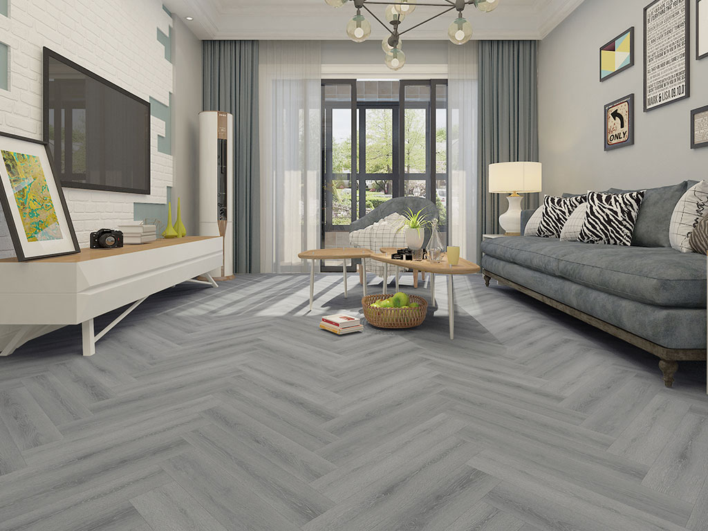 Click-Vinyl World of SPC 3526H St. Louis Oak Herringbone City 1x4