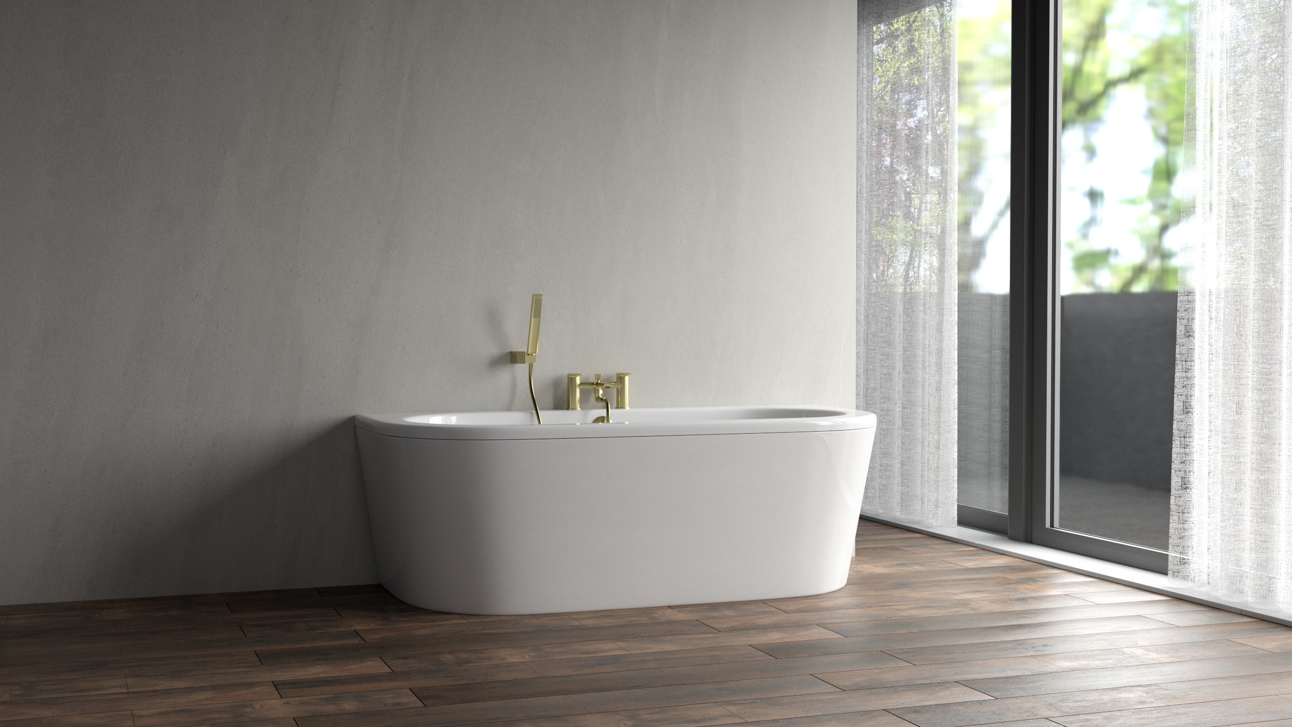 CHECK Smart Wall Tile 30002M Sichtbeton Cemento-Grau SM (3050x1120x8mm)