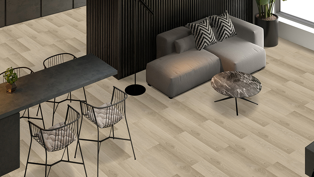 Click-Vinyl CHECK PET 6001 Luma Eiche Breitdiele inkl. Trittschall