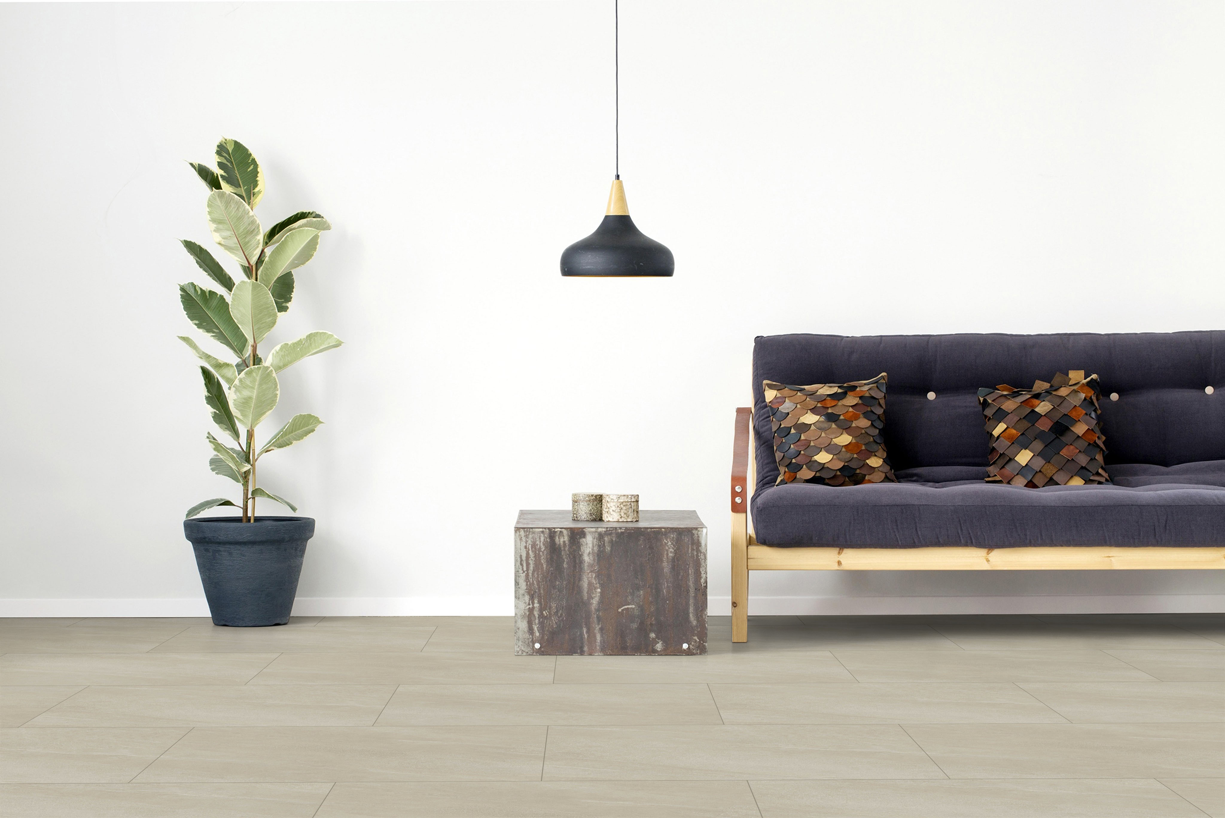 Click-Vinyl CHECK One 2155 Insbach Marmor Fliese XL inkl. Trittschall Standard