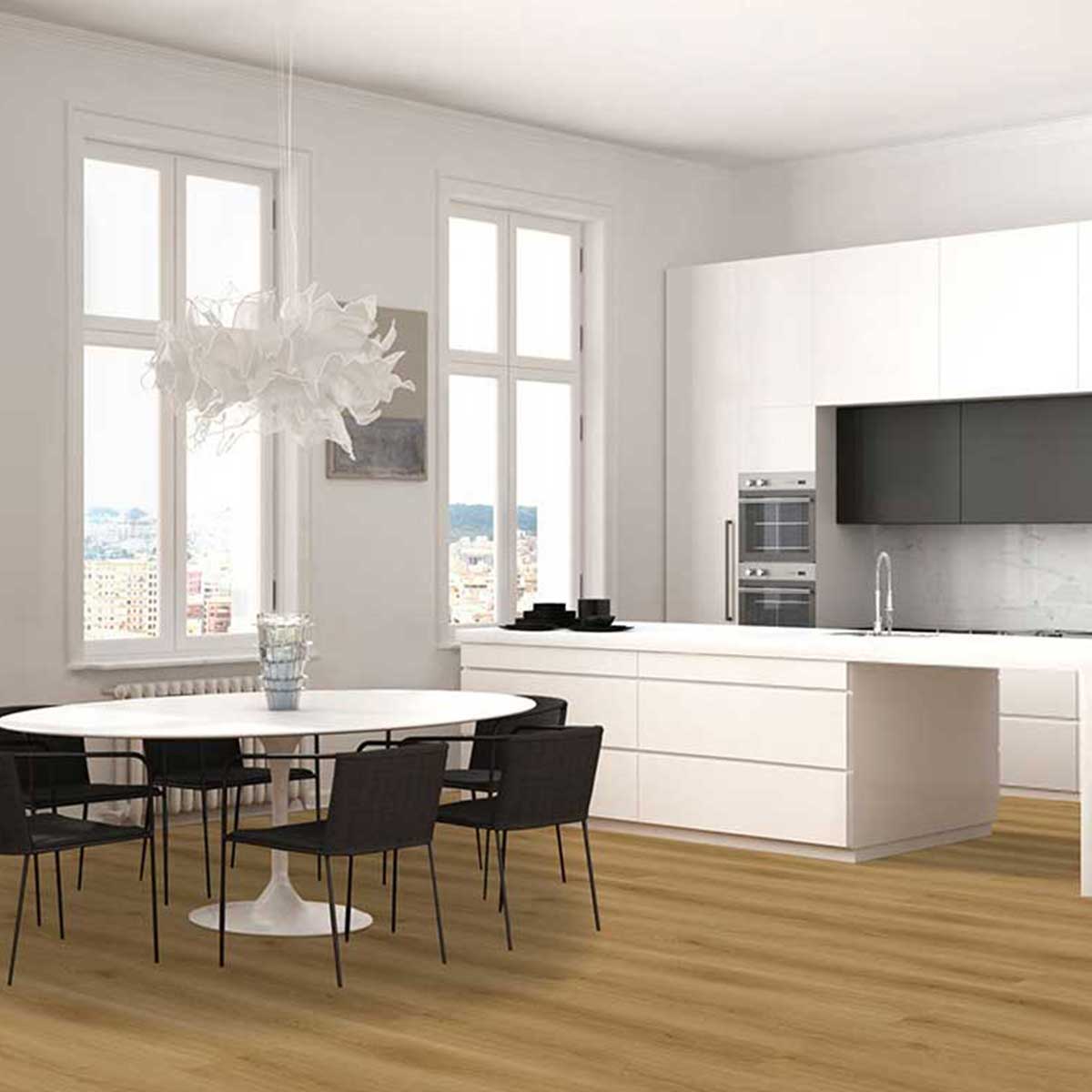 Click-Vinyl CHECK comfort 2511 Albera Eiche Lang- und Breitdiele inkl. Trittschall (Kork)