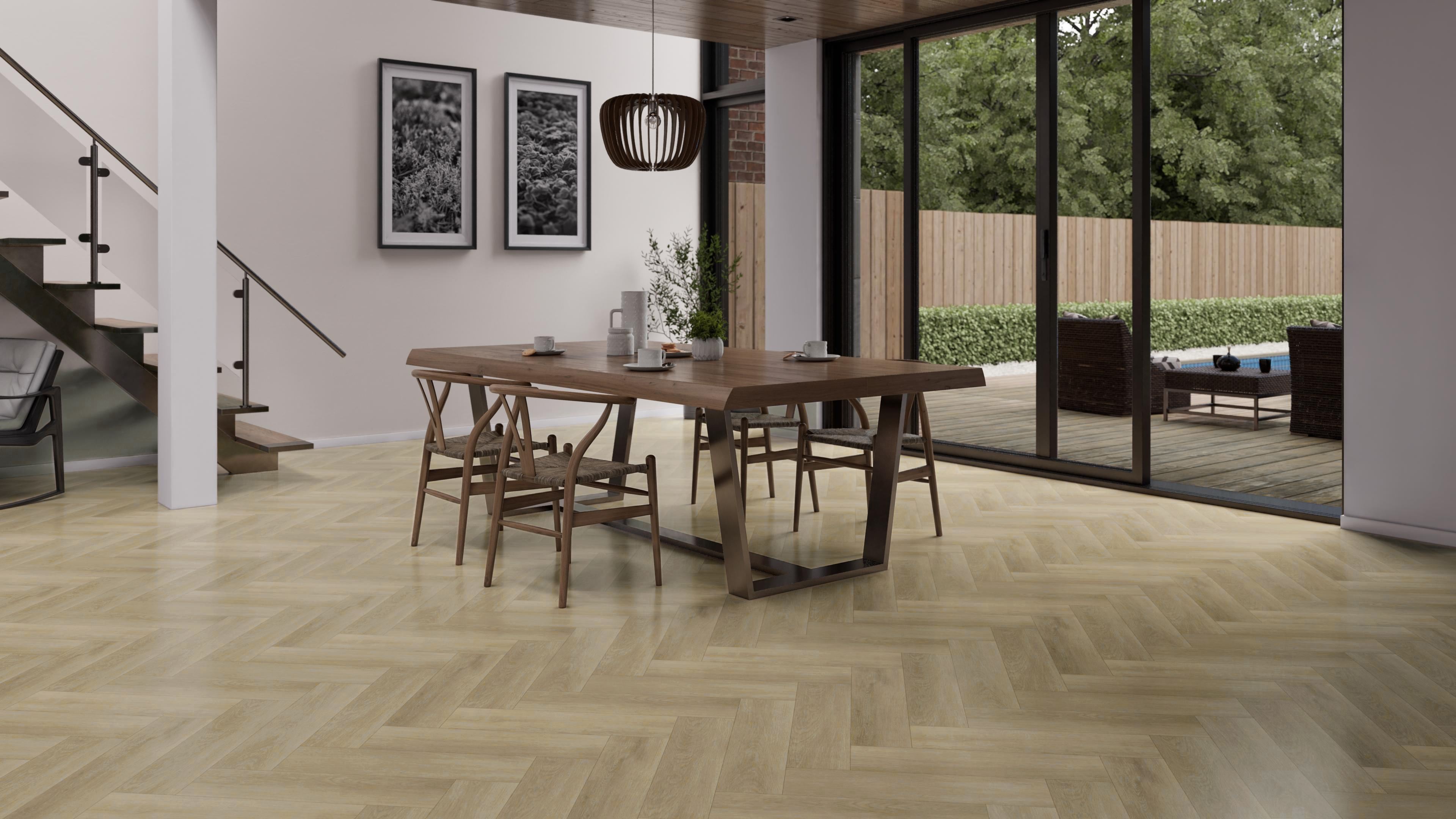 Click-Vinyl CHECK One 2074H Prenzlau Eiche Herringbone inkl. Trittschall Premium