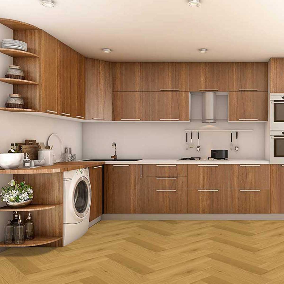 Click-Vinyl CHECK One 2478H Buchäcker Eiche Herringbone inkl. Trittschall